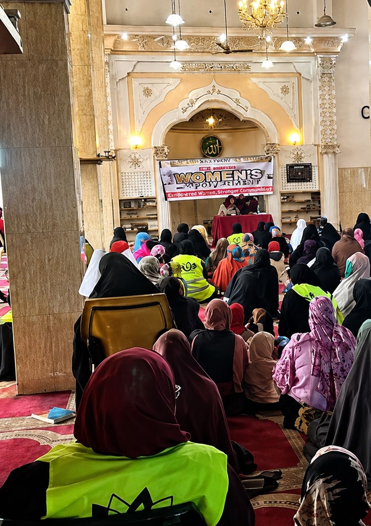 A community programme inside a Majengo mosque